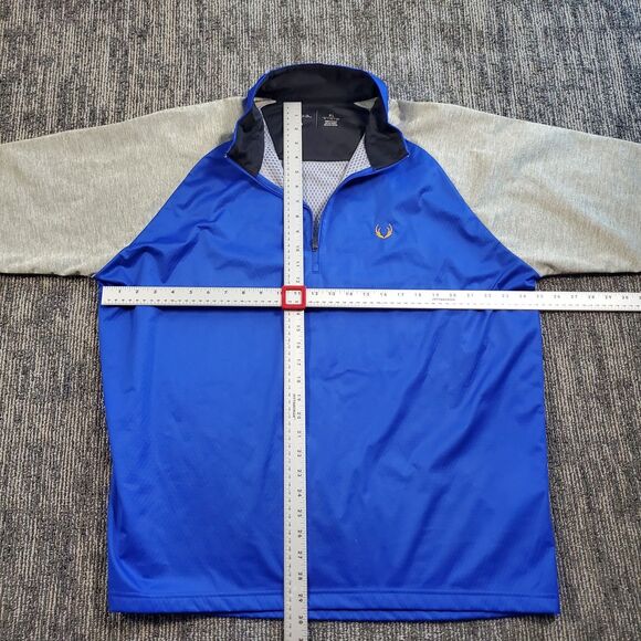 Antigua Windbreaker Golf Pullover Trainer Jacket 1/4 Zip Mens XL Blue Athletic - Picture 8 of 13